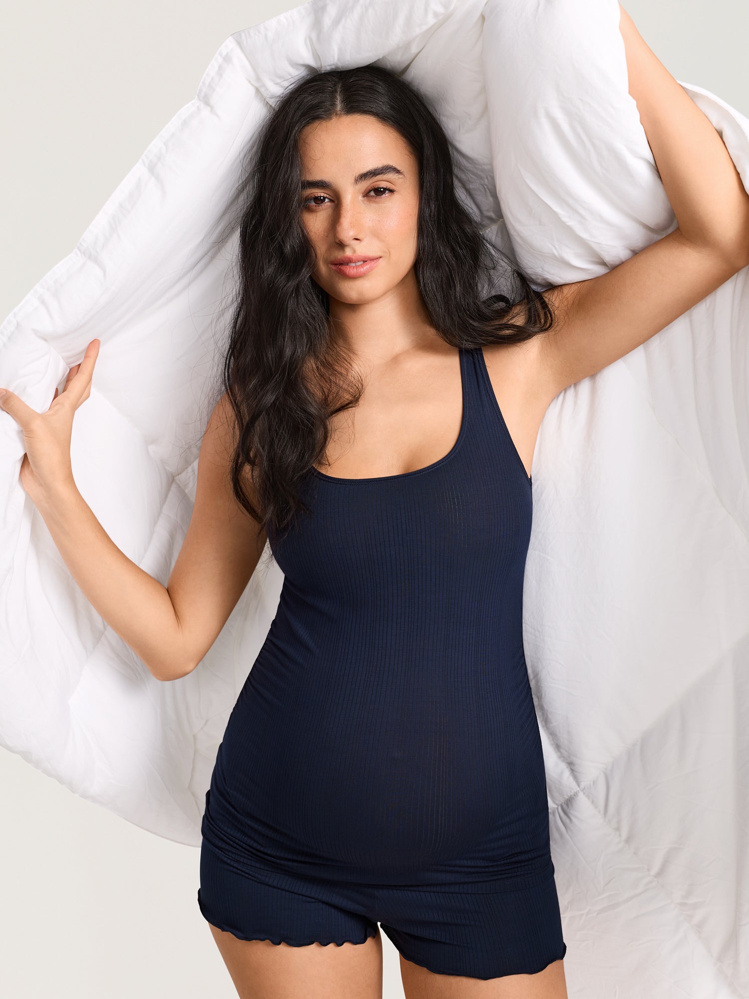 Naturveil Modal Ribbed Maternity Lounge Tank