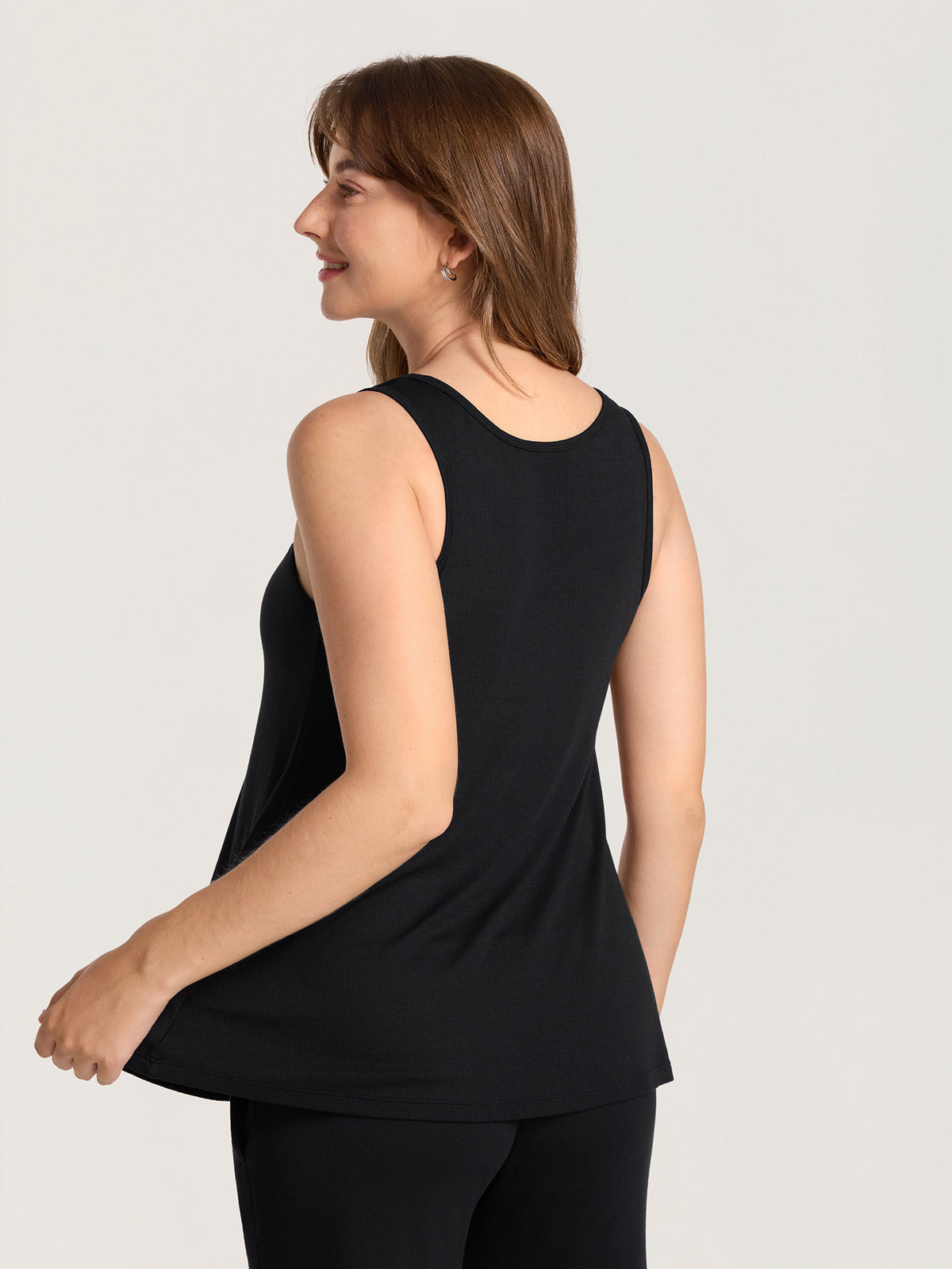 Ribbed Modal Relaxed Maternity Tank Top